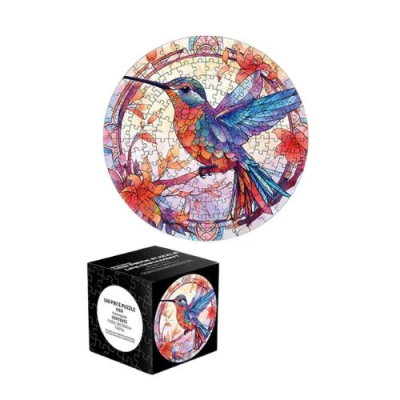 168 Piece Round Puzzle Hummingbirds For Kids Best Gift Colorful Intellectual Decompressing Puzzle